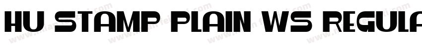 Hu Stamp Plain WS Regular字体转换